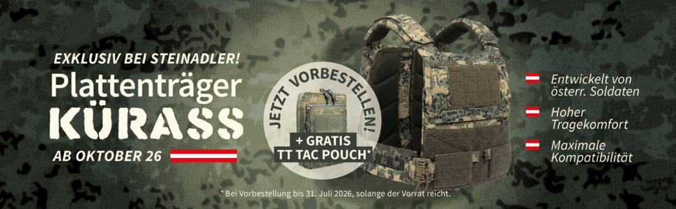 Vorbestell-Aktion Plattenträger Kürass