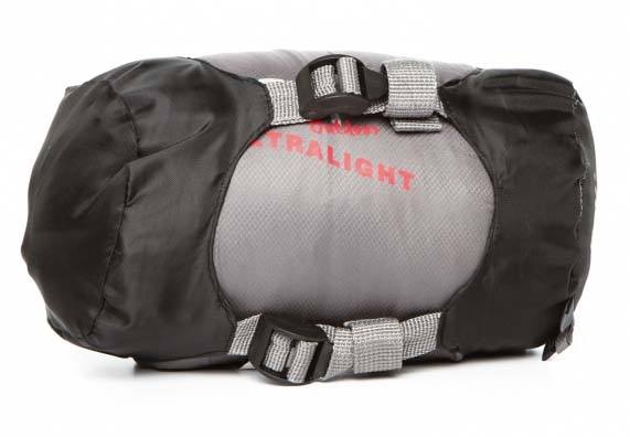 Fox Outdoor Schlafsack Ultralight mit Kompressionssack Camping schwarz-grau 