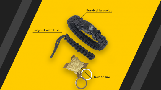 Survival Geschenk Scouts Emblem Armband Tactical Edge-Wandern Camping